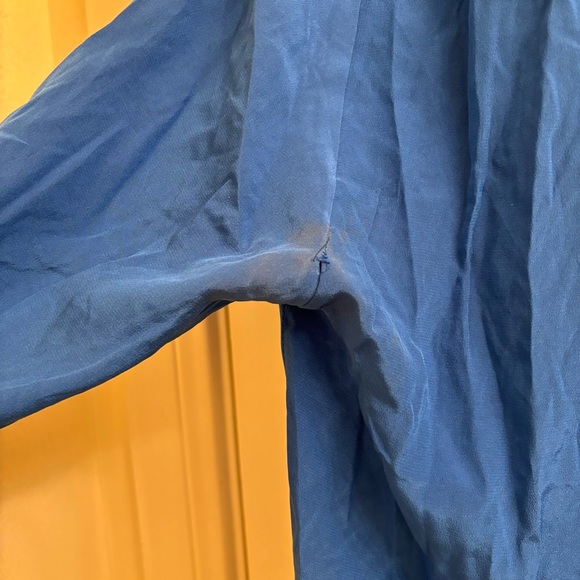 Sandro Talisman Blue Silk Top - Picture 3 of 6